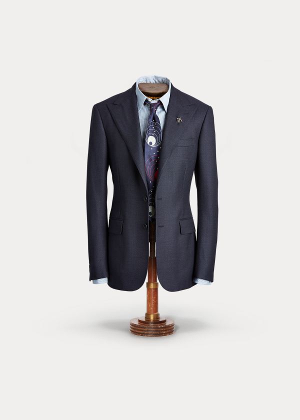 Men's Ralph Lauren Wool Peak-Lapel Suit Jacket | 283769DOA